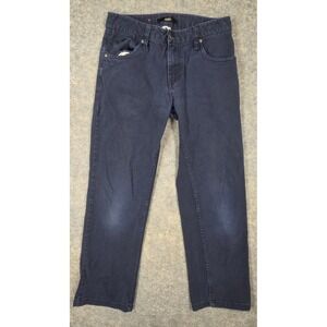 Nike 6.0 Mens Navy Blue Straight Leg Denim Pants Size 27x26 Skateboard Nike SB